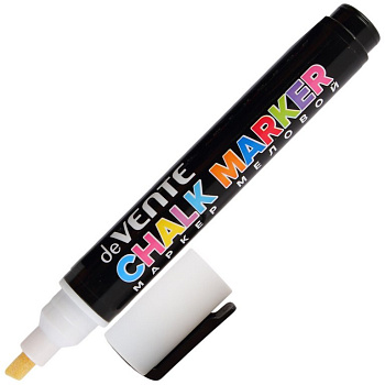 Маркер меловой белый deVENTE "Chalk. HOBBY CREATIVE" двусторонний