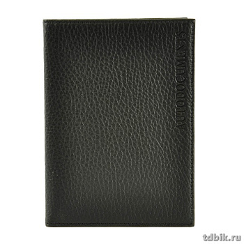 Бумажник водителя D.Morelli "Texas" нат. кожа, черный