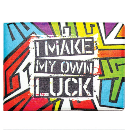 Обложка для студенческого билета "Luck" кожзам, 83*220мм