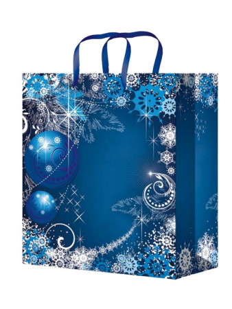 Пакет бумажный НГ 18*23см ламиниров. "Синее вдохновение"