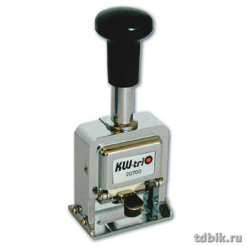 Нумератор автоматич., 7-и разр., 4,2 мм, метал. KW-trio