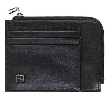 Картхолдер D.Morelli "Модерн" с RFID-защитой, нат.кожа, цв. Черный