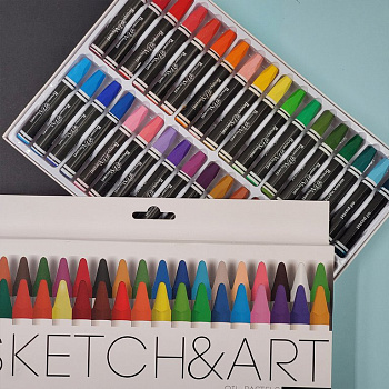 Пастель масляная 36 цв. BrunoVisconti "SKETCH&ART" трехранные мелки