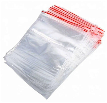 Гриппер 100*150 мм 100шт/уп, 35 мкм "deVENTE" ПНД, с красной полосой