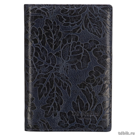 Обложка для паспорта Dr.Koffer нат. кожа, синяя