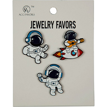 Набор значков "Astronautt" 3шт/уп