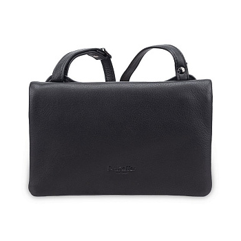 Сумка женская Dr.Koffer 23х15х3см см, нат.кожа черная