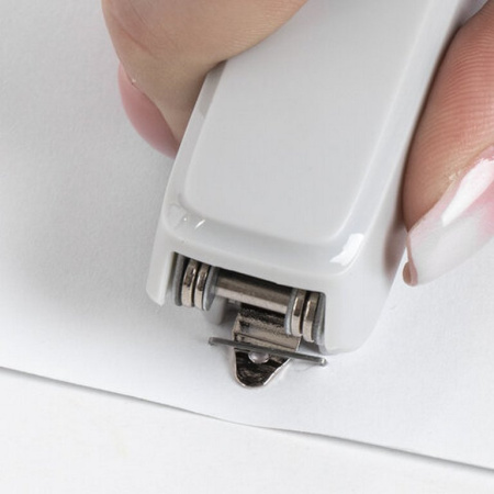 Степлер № 10 до 20л BRAUBERG "Extra" серый, с антистеплером