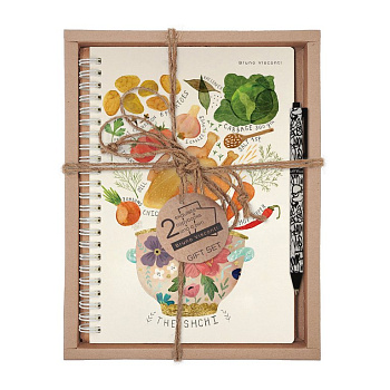 Набор подарочный BrunoVisconti "ЩИ AS THE SHCHI" (ТЕТРАДЬ НА ГРЕБНЕ В КЛ.+ РУЧКА)