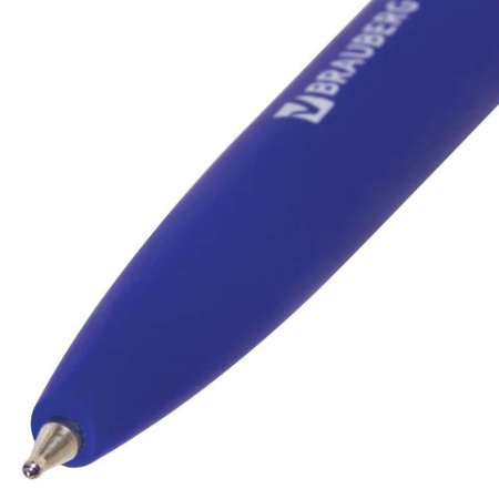 Ручка шариковая авт. BRAUBERG "Sky Blue" 0,7мм синяя (ст. 115мм, линия 0,35мм)