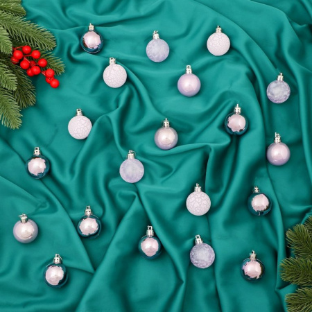 Набор шаров  цвет ассорти 40 мм 20 шт "Традиция"