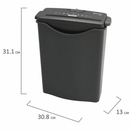Шредер Brauberg S6-S (фрагменты 8мм, 6 лист, 7,5 литр., ур-нь секретности 1)