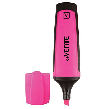 Текст-маркер deVENTE 1-5мм розовый (с каучуковыми вставками)