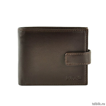 Портмоне D.Morelli мужское "Brown" с хляст., нат.кожа