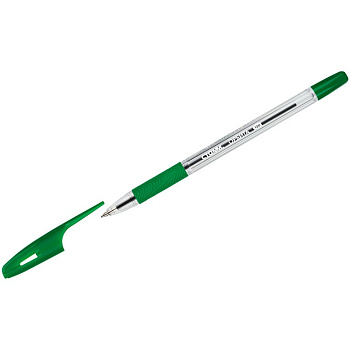 Ручка шариковая масляная Стамм "Орбита 150" резин.упор 0,7мм зеленая (стерж.142мм, линия 0,5мм)