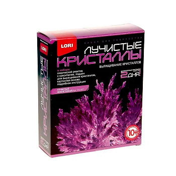 Игра научная 10+ Выращиваем кристаллы Фиолетовый Lori