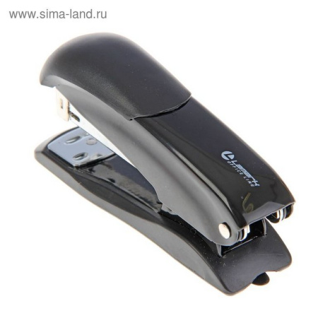 Степлер 24/6 до 20л металлический, Lamark Ulrich, черный с антистеплером