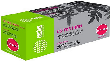 Картридж CACTUS (CS-TK5140M) для KYOCERA Ecosys M6030cdn/M6530cdn, пурпурный, ресурс 5000 стр.