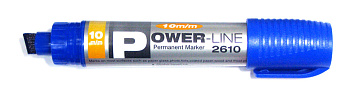 Маркер перманентный 10 мм Line Plus скошенный, синий