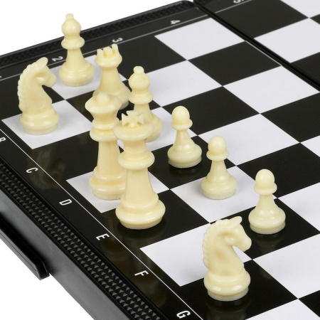 Игра настольная Шахматы, шашки, нарды (пластик) магнитные ИГРАЕМ ВМЕСТЕ