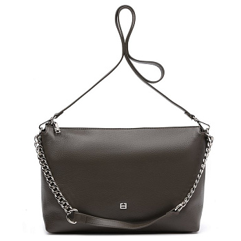 Сумка женская FABRETTI 30х21х10 см, нат. кожа, табачный