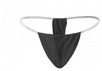 Бикини однораз. женские черные 25шт/уп