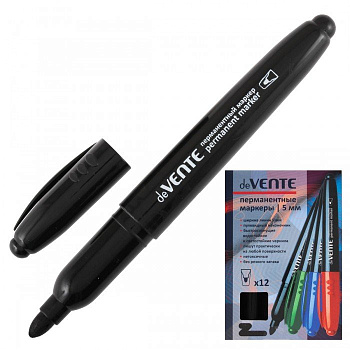 Маркер перманентный  5 мм deVENTE круглый, черный