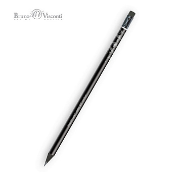 Карандаш ч/г HB трехгранный Bruno Visconti "xPro" с ластиком