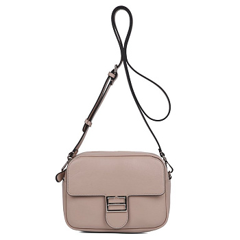 Сумка женская FABRETTI 23х17х9 см, нат. кожа, бежевый