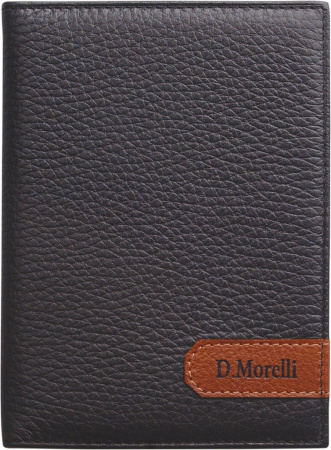 Бумажник водителя D.Morelli "Вестерн", нат. кожа, черный