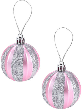 Набор шаров  цвет розовый 60 мм 12шт "Мечта" (ассотри)