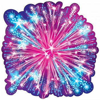 Наклейка оформительская на скотче военная 146*146мм "Салют"