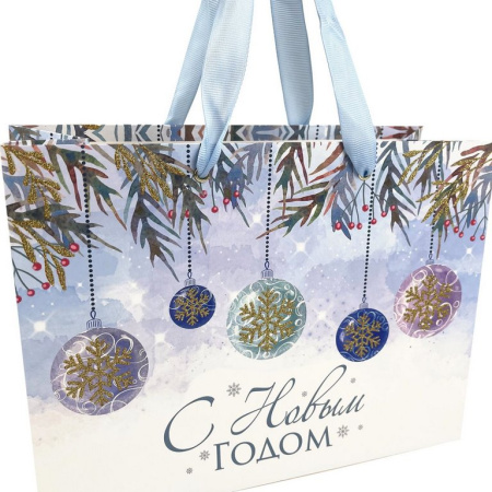 Пакет бумажный НГ 27*20см крафт "Artpaper Wide #1" ЗОЛОТАЯ СКАЗКА, ассорти