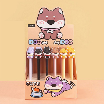 Ручка шариковая сувенирная "Doggy" 0,7мм синяя масляная (ассорти) deVENTE