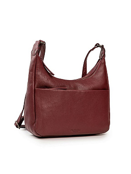 Сумка женская Dr.Koffer 28х21х9см см, нат.кожа бордовая