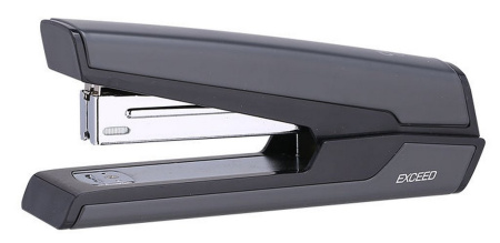 Степлер 24/6 до 25л металлический Deli "Exceed", нескользящее основание, ассорти
