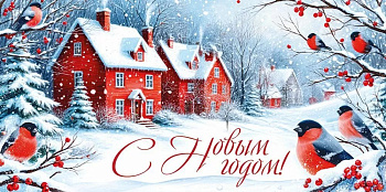 Конверт (для денег) новогодний "С Новым годом!"