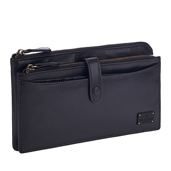 Портмоне Dr.Koffer нат. кожа, черный