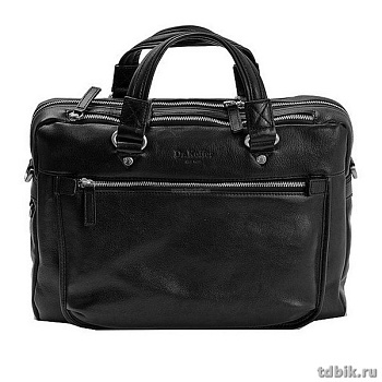 Сумка для документов Dr.Koffer 29*39*9см, нат. кожа, черная