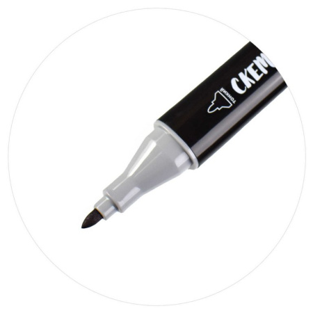 Маркер для скетчинга  12шт/уп Феникс+ ЕХИДНА двусторонние в пласт. пенале