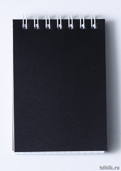 Блокнот А7  80л.,  75*105 мм, на спирали пластик. обложка