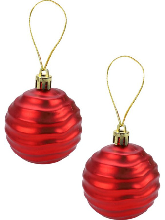 Набор шаров  цвет красный  60 мм 12 шт "Мечта"