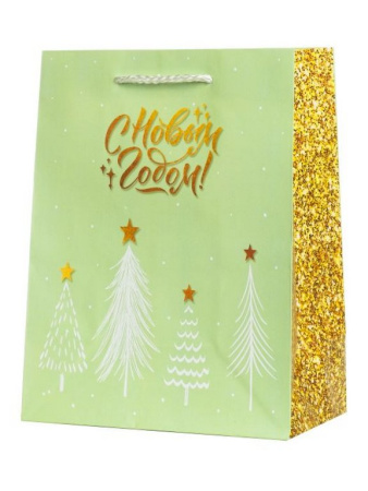 Пакет бумажный НГ 18*23см ламиниров. "С Новым годом!"