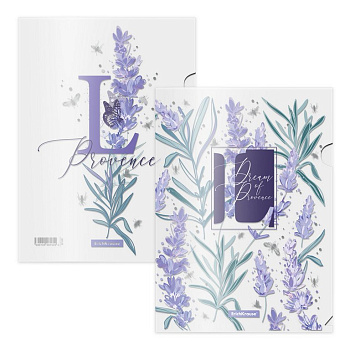 Папка-уголок A4 пластик 0,16 мм Erich Krause "Lavender" ассорти