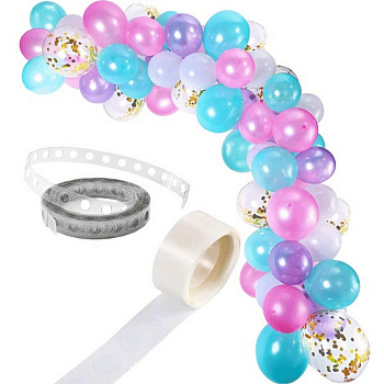 Лента для изготовления гирлянд из воздушных шаров "deVENTE" 10м, 2шт/уп