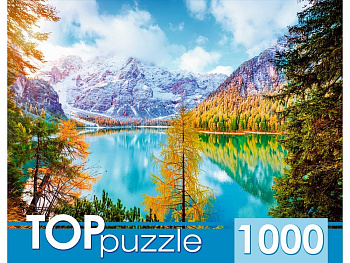 Пазлы 1000 дет. "Озеро в горах" Рыжий КОТ