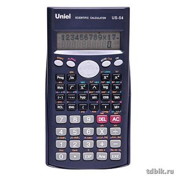 Калькулятор науч. Uniel US-54 (10 разр. 162*84*18мм) 279 функций