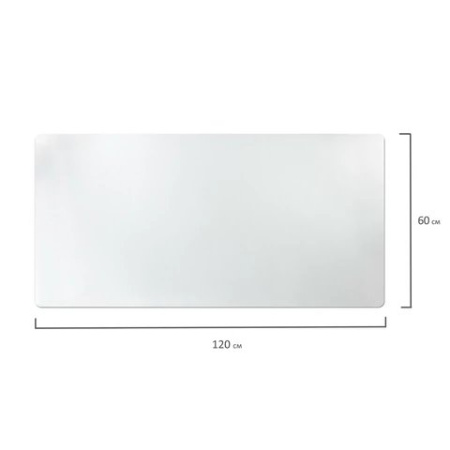 Подкладка на стол 60*120 см прозрачная матовая BRAUBERG