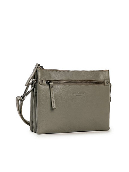 Сумка женская Dr.Koffer 23х17х8см см, нат.кожа серая