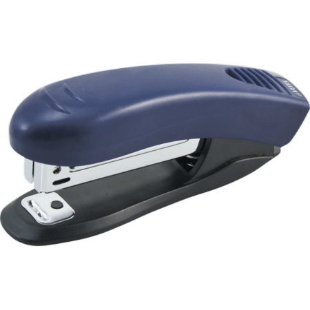 Степлер № 10 до 10л deVENTE "Stripe" синий с антистеплером